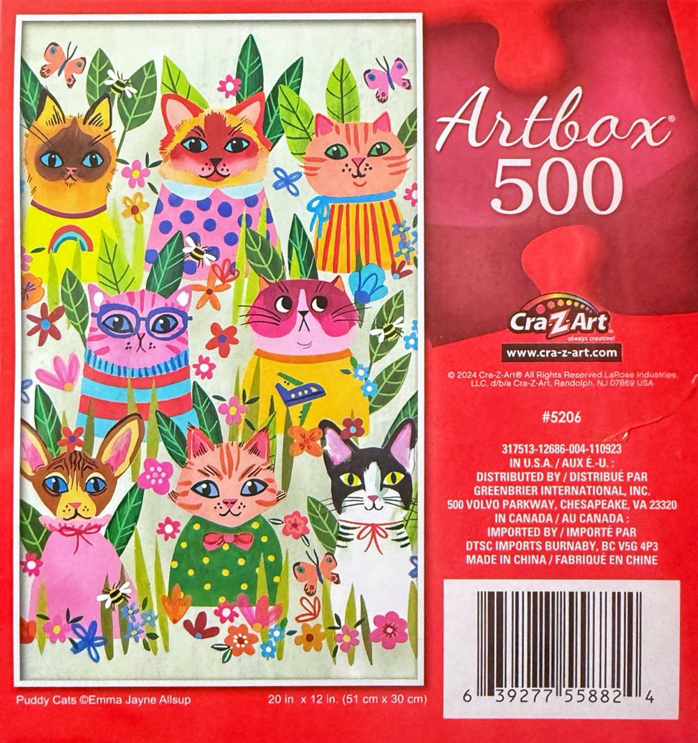 Puddy Cats - Cra-Z-Art puzzle collectible [Barcode 639277558824] - Main Image 3