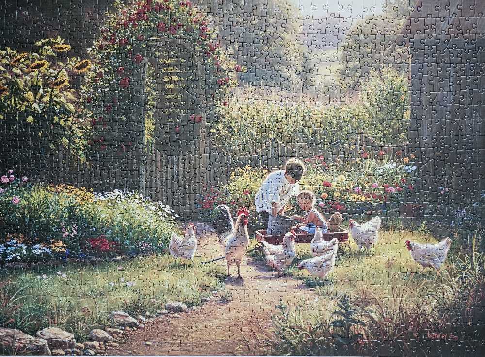 Feeding Time - Cobble Hill 🇨🇦 puzzle collectible [Barcode 625012801386] - Main Image 2