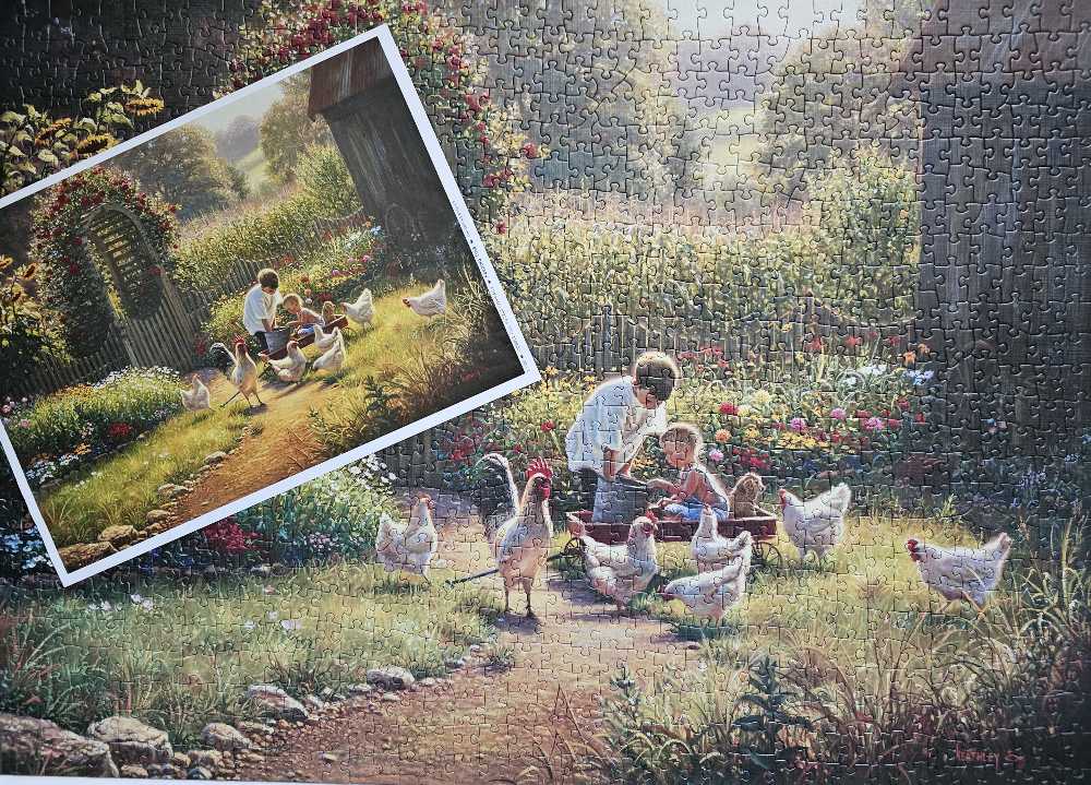 Feeding Time - Cobble Hill 🇨🇦 puzzle collectible [Barcode 625012801386] - Main Image 3