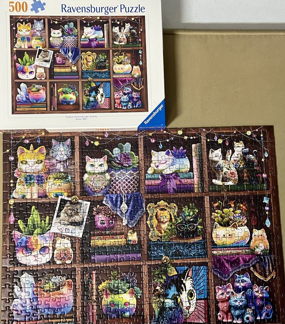 Cubby Cats And Succulents** - Ravensburger puzzle collectible [Barcode 4005555008743] - Main Image 2