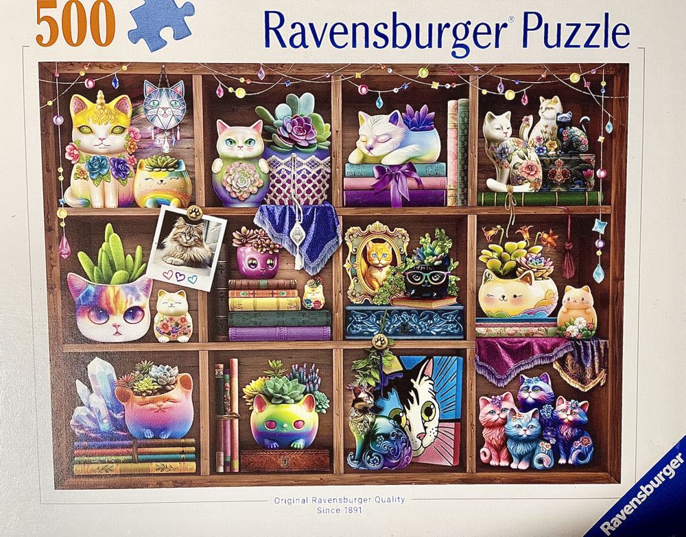 Cubby Cats And Succulents** - Ravensburger puzzle collectible [Barcode 4005555008743] - Main Image 3