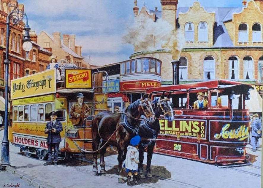 Trams In The City, The Easy Way To Travel🟦 - Falcon de luxe puzzle collectible [Barcode 8710126157091] - Main Image 2