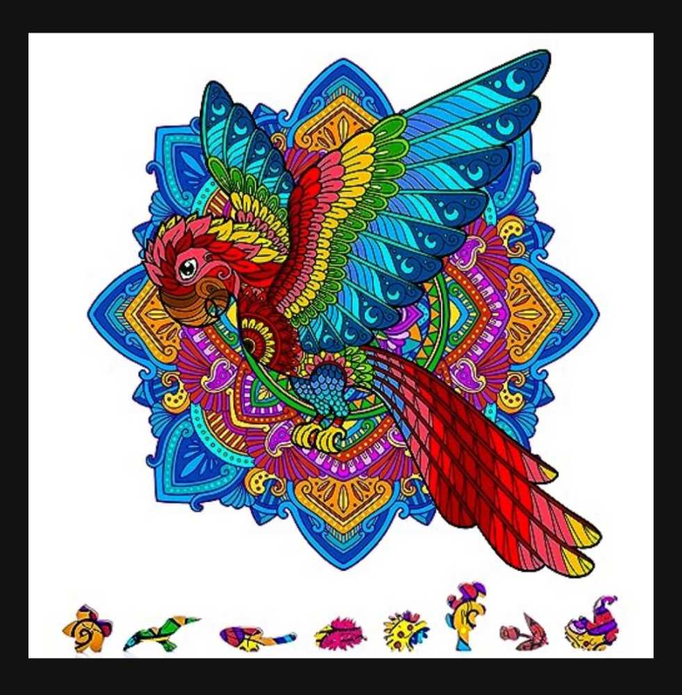Parrot Puzzle - ZenChalet puzzle collectible - Main Image 2