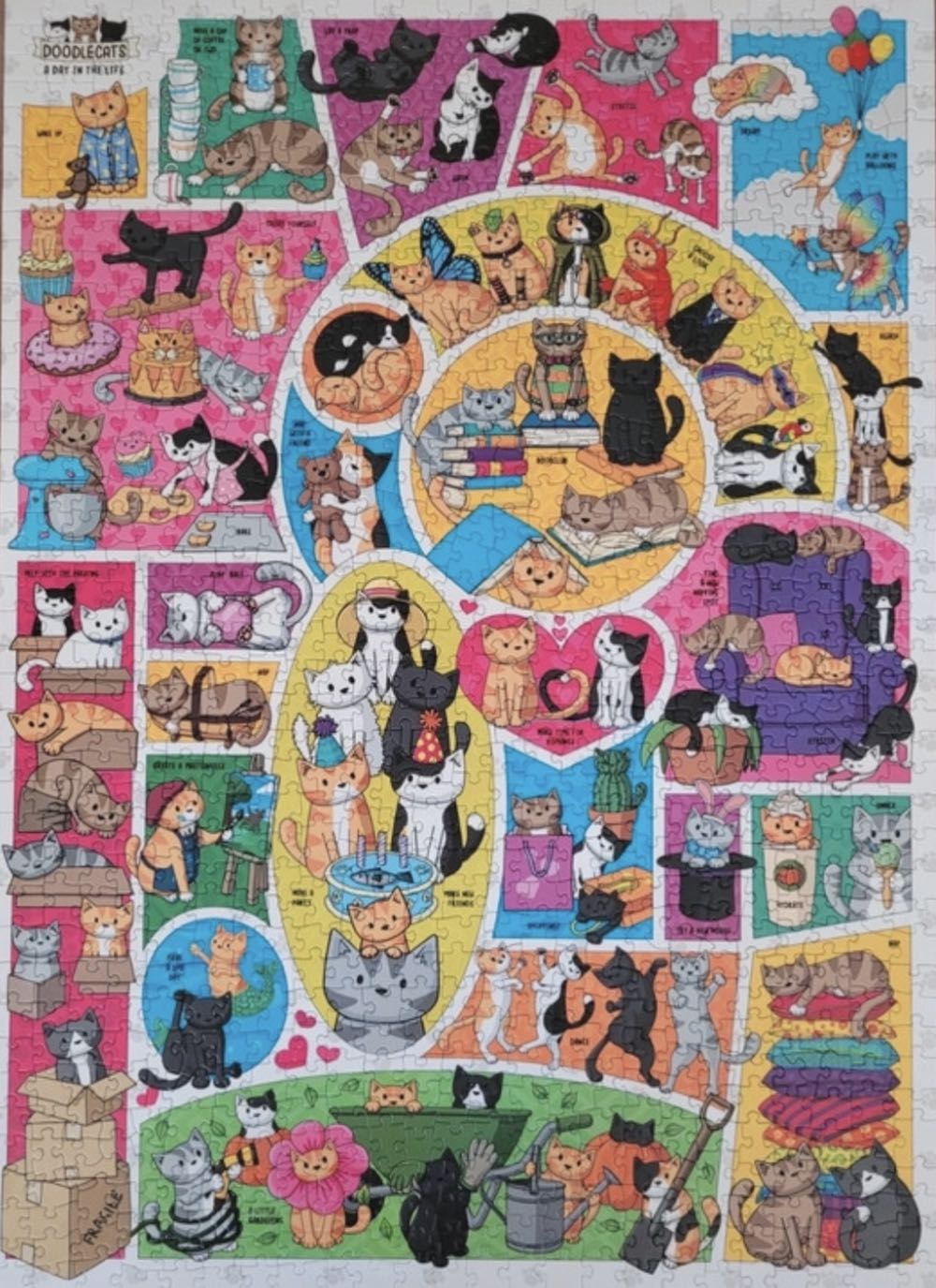 Doodlecats - Cobble Hill puzzle collectible [Barcode 625012401265] - Main Image 3