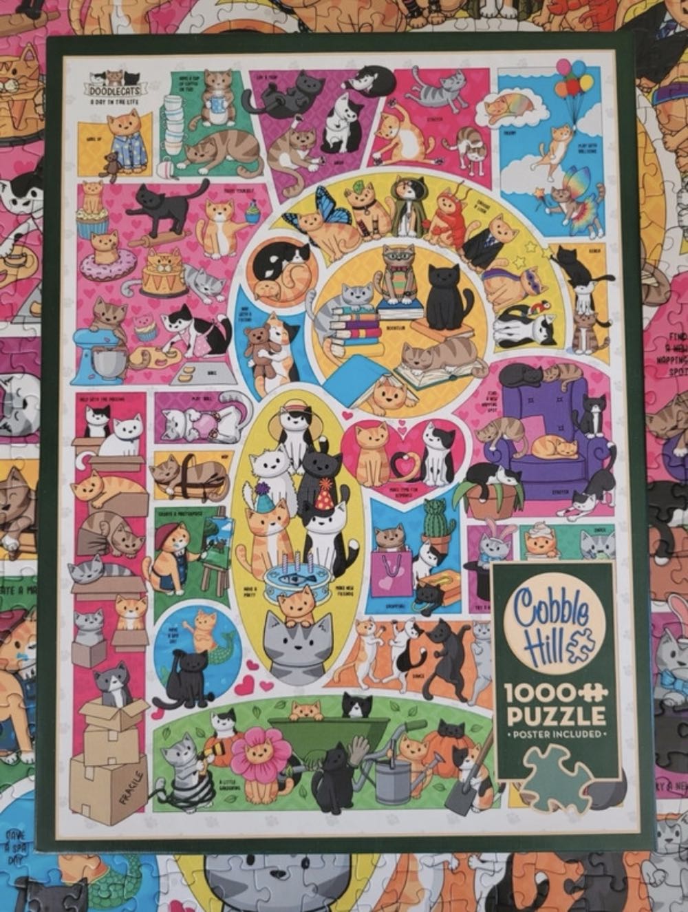 Doodlecats - Cobble Hill puzzle collectible [Barcode 625012401265] - Main Image 4