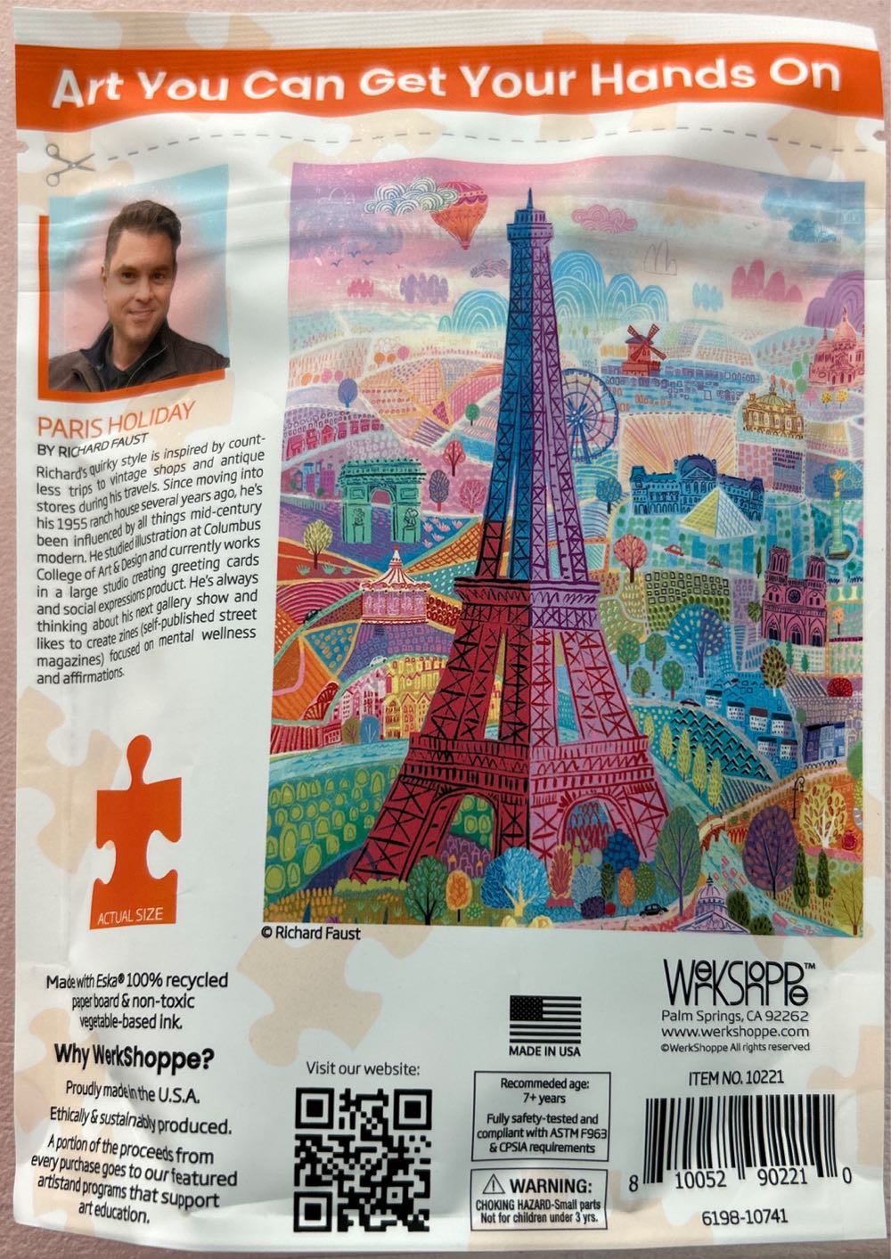 Paris Holiday - Werkshoppe puzzle collectible [Barcode 810052902210] - Main Image 2