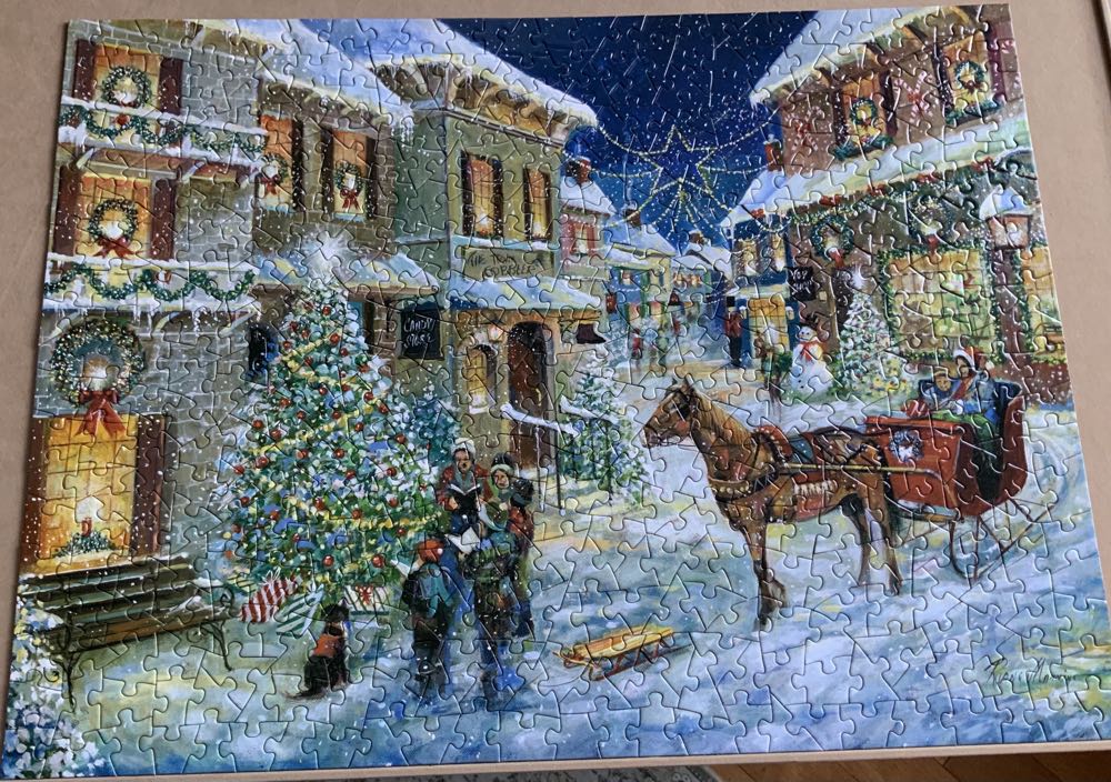 Holiday Joy Caroling -  Bits and Pieces puzzle collectible [Barcode 192949076816] - Main Image 3