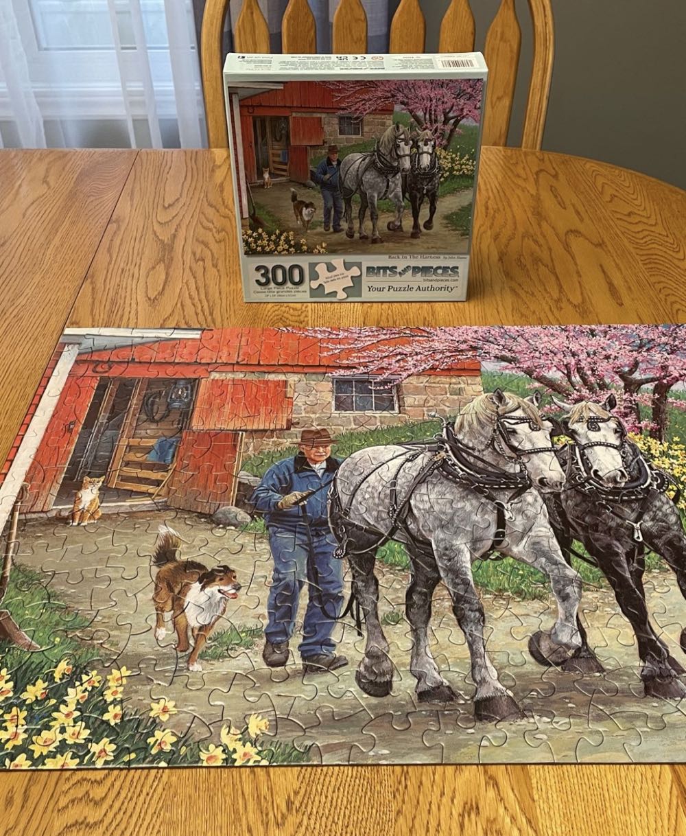 Back In The Harness - Bits & Pieces puzzle collectible [Barcode 704812113094] - Main Image 2