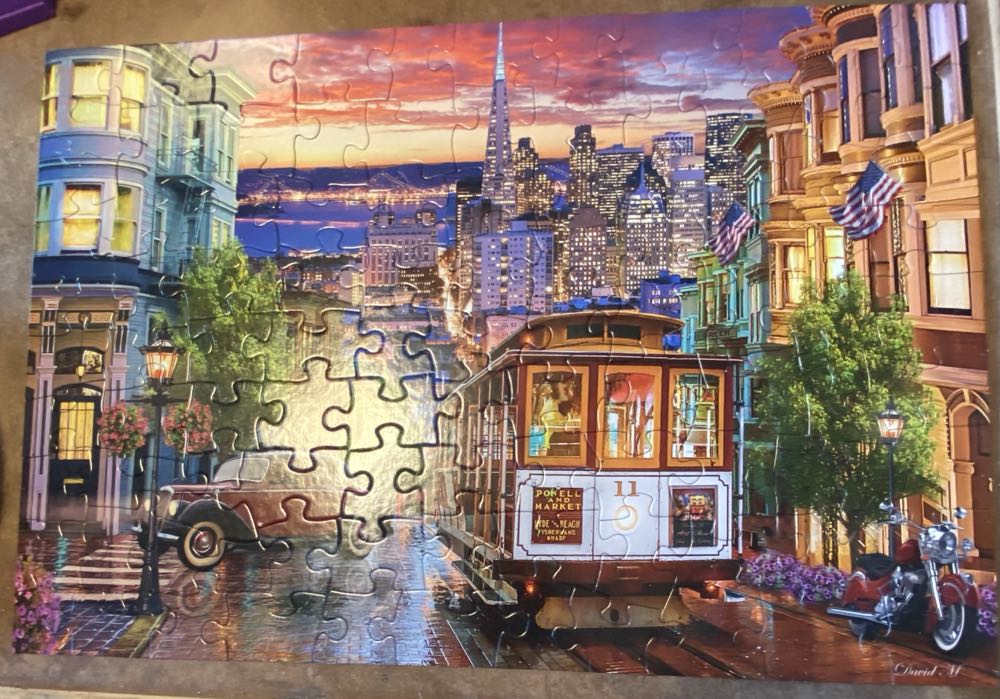 San Francisco Evening - Vermont Christmas Company 🇺🇸 puzzle collectible [Barcode 819273024015] - Main Image 3