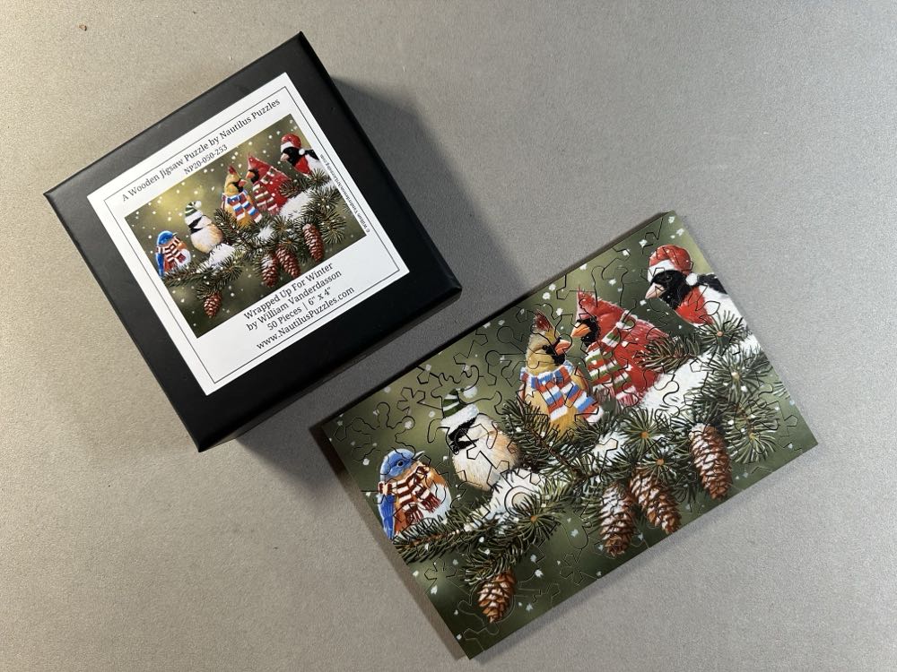 Wrapped Up For Winter - Nautilus Puzzles puzzle collectible - Main Image 4