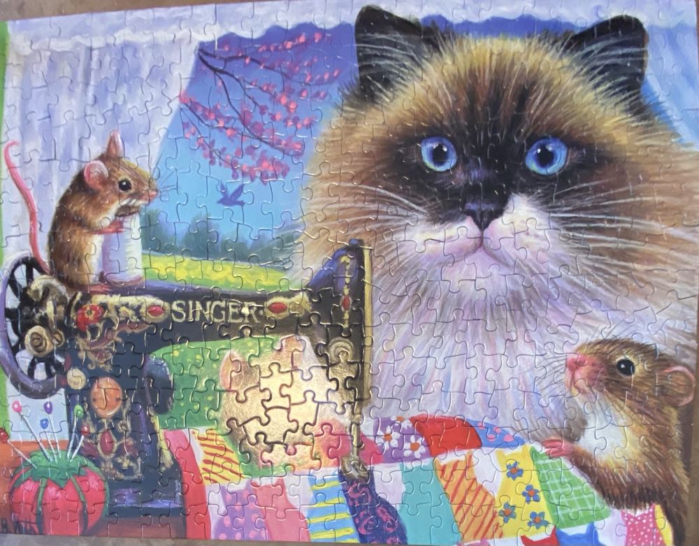 Tiffany’s Quilt - SunsOut puzzle collectible [Barcode 796780520103] - Main Image 2