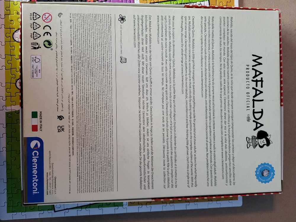 Mafalda - Clementoni 🇮🇹 puzzle collectible [Barcode 8005125351053] - Main Image 3