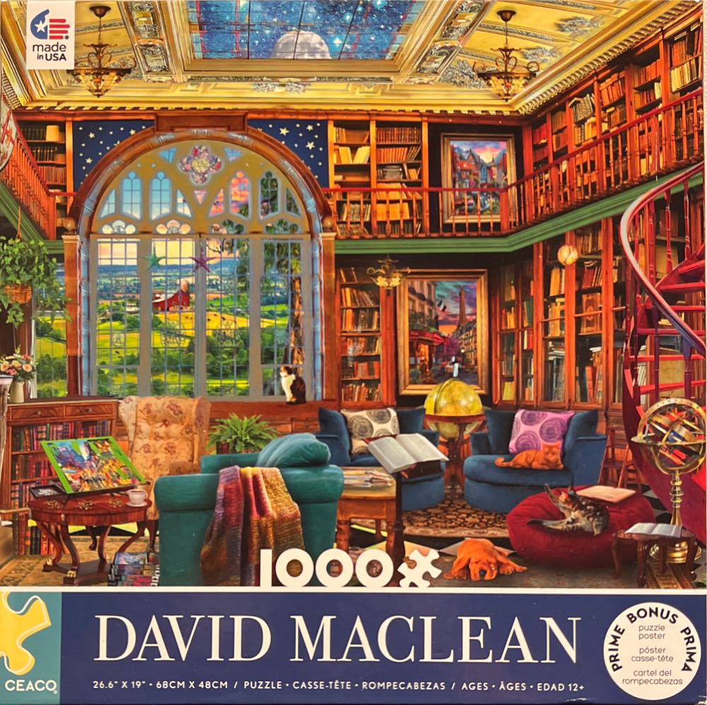 Country Library - Ceaco puzzle collectible [Barcode 021081333818] - Main Image 2