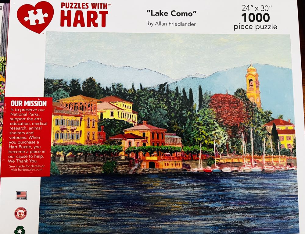 Lake Como - Hart puzzle collectible [Barcode 704846705548] - Main Image 2