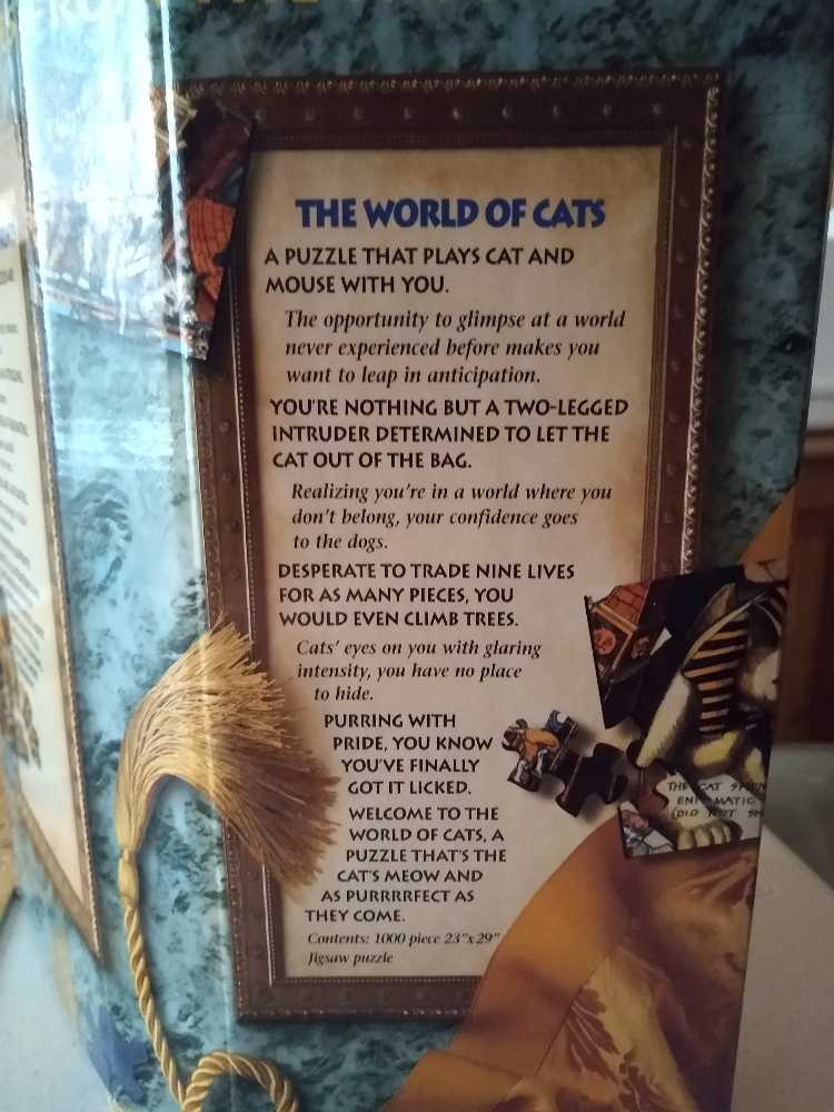 The World Of Cats (Worked)Bepuzzled Buried Blueprints - Bepuzzled Blueprints puzzle collectible [Barcode 023332400140] - Main Image 4