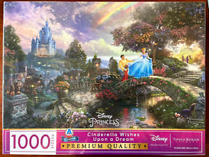 Disney Princess Cinderella Kinkade Piece Jigsaw Puzzle Arrow Gold New - Arrow Puzzles  - Gold Edition puzzle collectible [Barcode 9317762199103] - Main Image 1