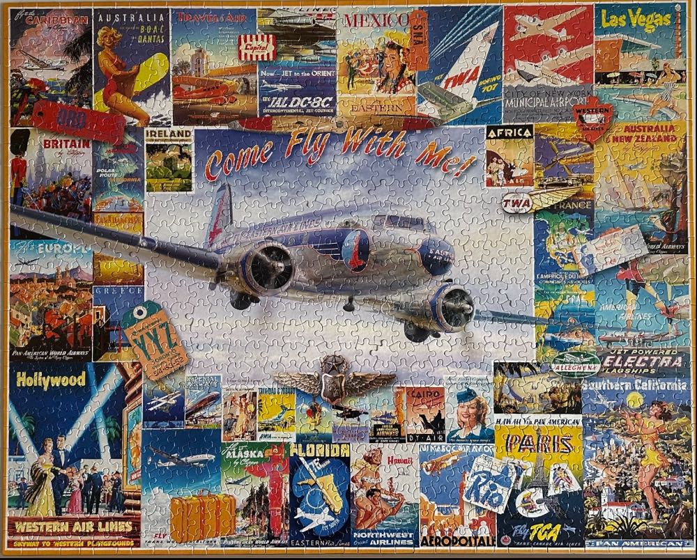 Come Fly With Me - White Mountain puzzle collectible [Barcode 686141013644] - Main Image 2