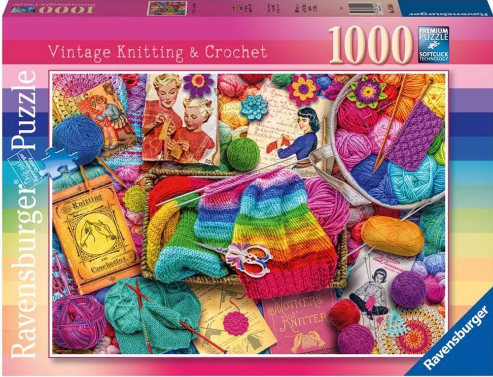 Vintage Knitting & Crochet - Ravensburger puzzle collectible [Barcode 4005556176205] - Main Image 2