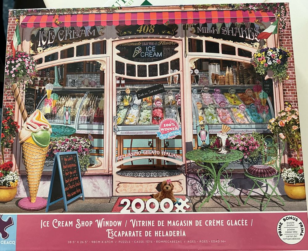 Ice Cream Shop Window - Ceaco 🇺🇸 puzzle collectible [Barcode 021081350952] - Main Image 2