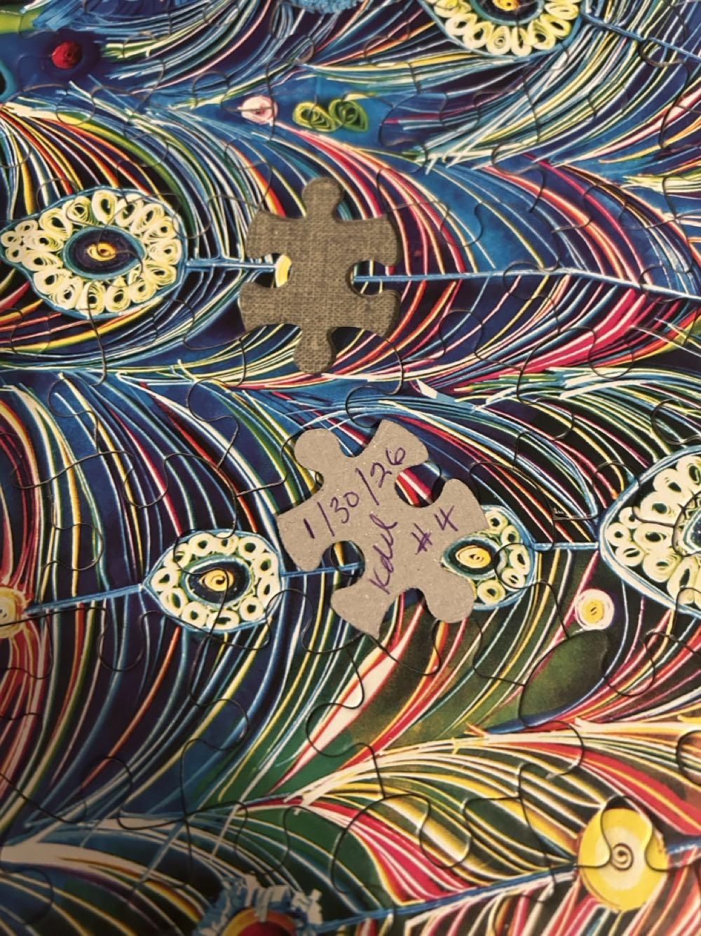 Pretty Peacock - Ceaco puzzle collectible [Barcode 021081223812] - Main Image 3