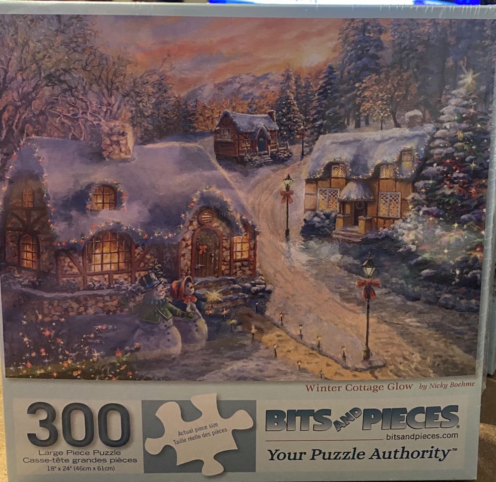 Winter Cottage Glow - Bits & Pieces puzzle collectible [Barcode 192949068194] - Main Image 2