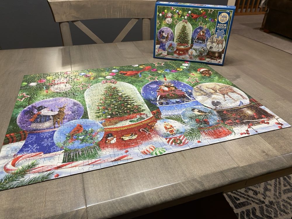 Snow Globes  - Cobble Hill puzzle collectible [Barcode 625012450775] - Main Image 2