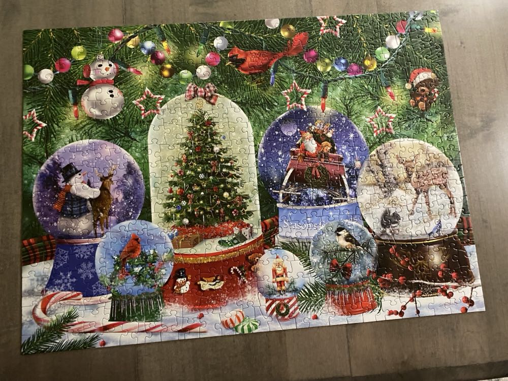 Snow Globes  - Cobble Hill puzzle collectible [Barcode 625012450775] - Main Image 3