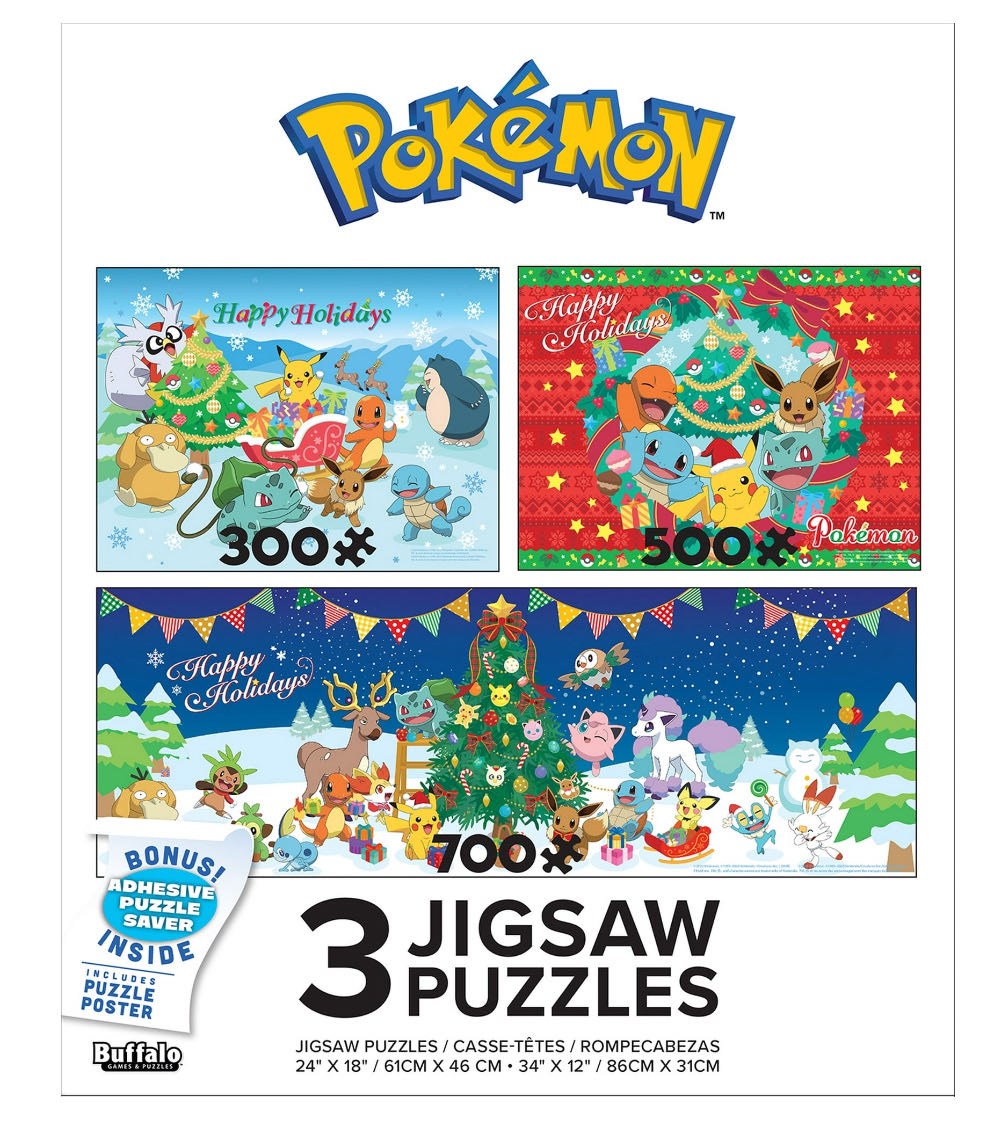 Pokemon Happy Holidays Multipack - Buffalo Games puzzle collectible - Main Image 2