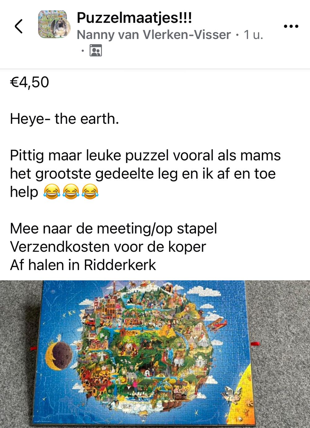 The Earth 🟦 - Heye Puzzle puzzle collectible [Barcode 4001689295219] - Main Image 4