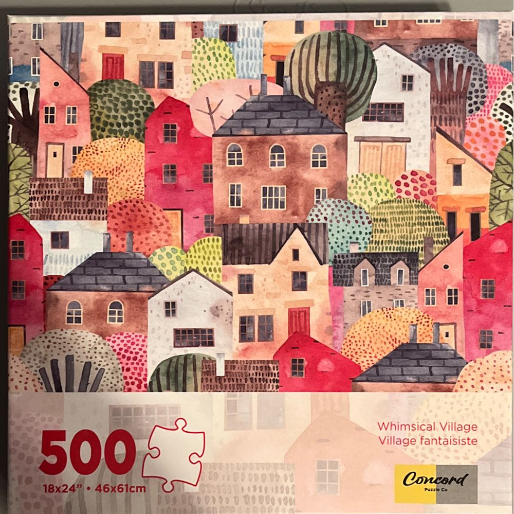 500 Piece Christine Carey Art ”neighbors Over For Dinner” New 18”x 24”