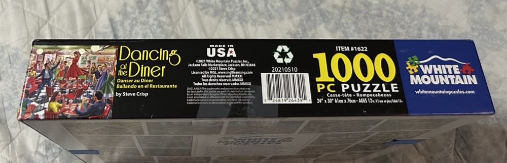 Dancing At The Diner - White Mountain puzzle collectible [Barcode 724819264391] - Main Image 3