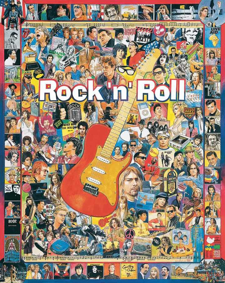 Rock ’n’ Roll😃 - White Mountain puzzle collectible [Barcode 724819250448] - Main Image 2