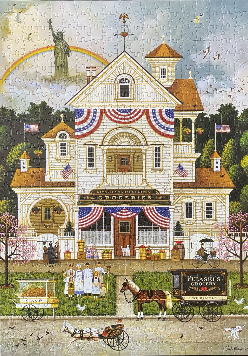 Lady Liberty’s Independence Day Enterprising ❤️ - Charles Wysocki puzzle collectible [Barcode 079346370085] - Main Image 2