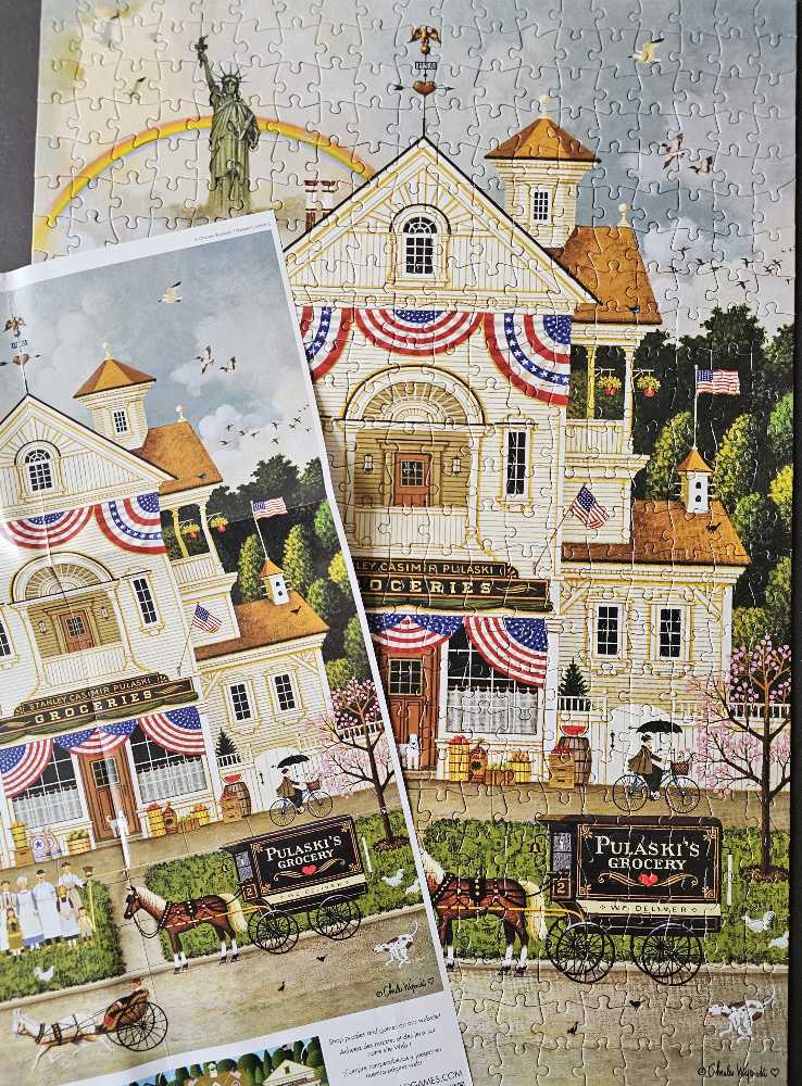 Lady Liberty’s Independence Day Enterprising ❤️ - Charles Wysocki puzzle collectible [Barcode 079346370085] - Main Image 3