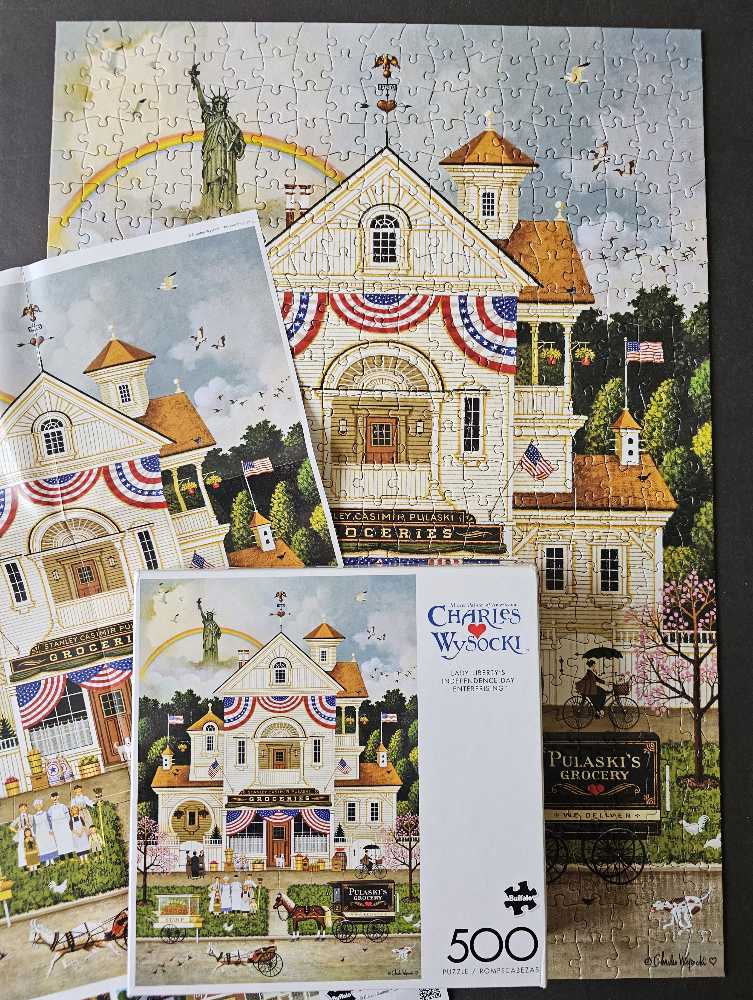 Lady Liberty’s Independence Day Enterprising ❤️ - Charles Wysocki puzzle collectible [Barcode 079346370085] - Main Image 4