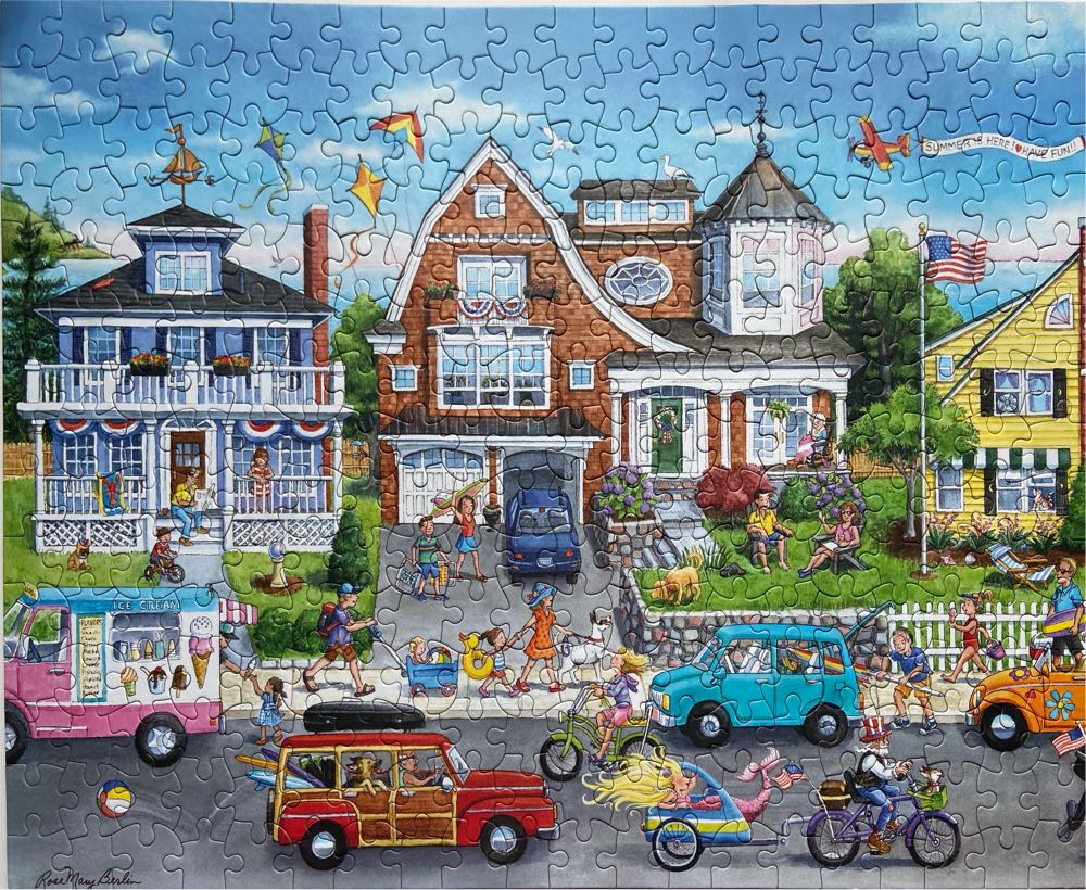 Summer By The Beach - Ceaco 🇺🇸 puzzle collectible [Barcode 021081224390] - Main Image 2