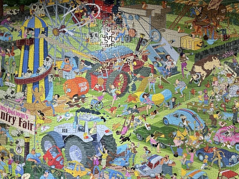 Country Show Chaos - Jokesaws  - Gibsons puzzle collectible [Barcode 5012269071429] - Main Image 3