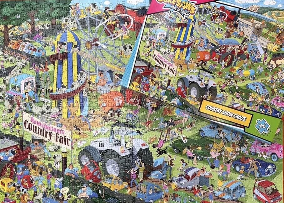 Country Show Chaos - Jokesaws  - Gibsons puzzle collectible [Barcode 5012269071429] - Main Image 4