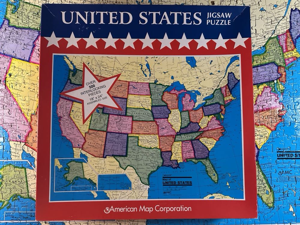United States - American Map puzzle collectible [Barcode 9780841698185] - Main Image 3