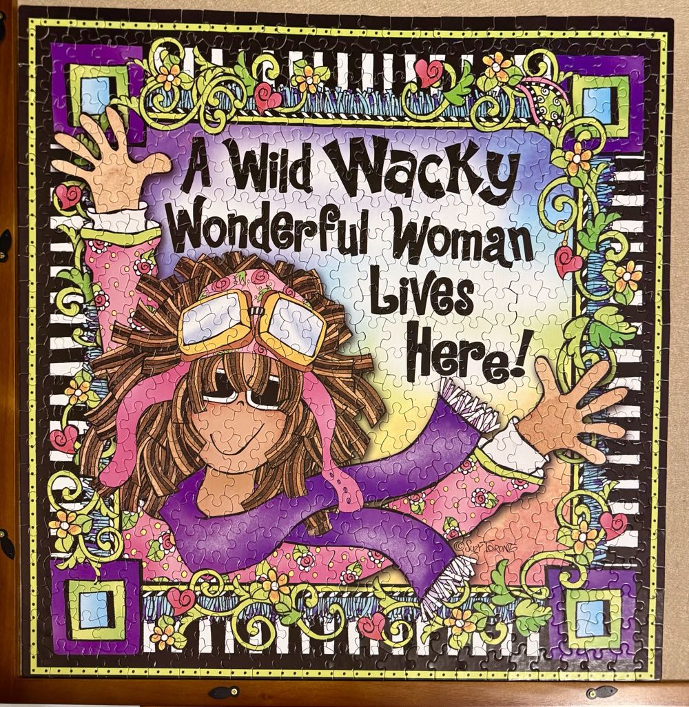 A Wild Wacky Wonderful Woman Lives Here - White Mountain Puzzles puzzle collectible - Main Image 2