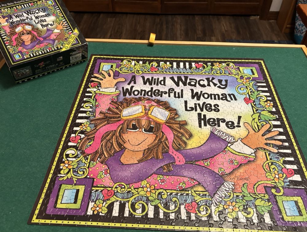 A Wild Wacky Wonderful Woman Lives Here - White Mountain Puzzles puzzle collectible - Main Image 3