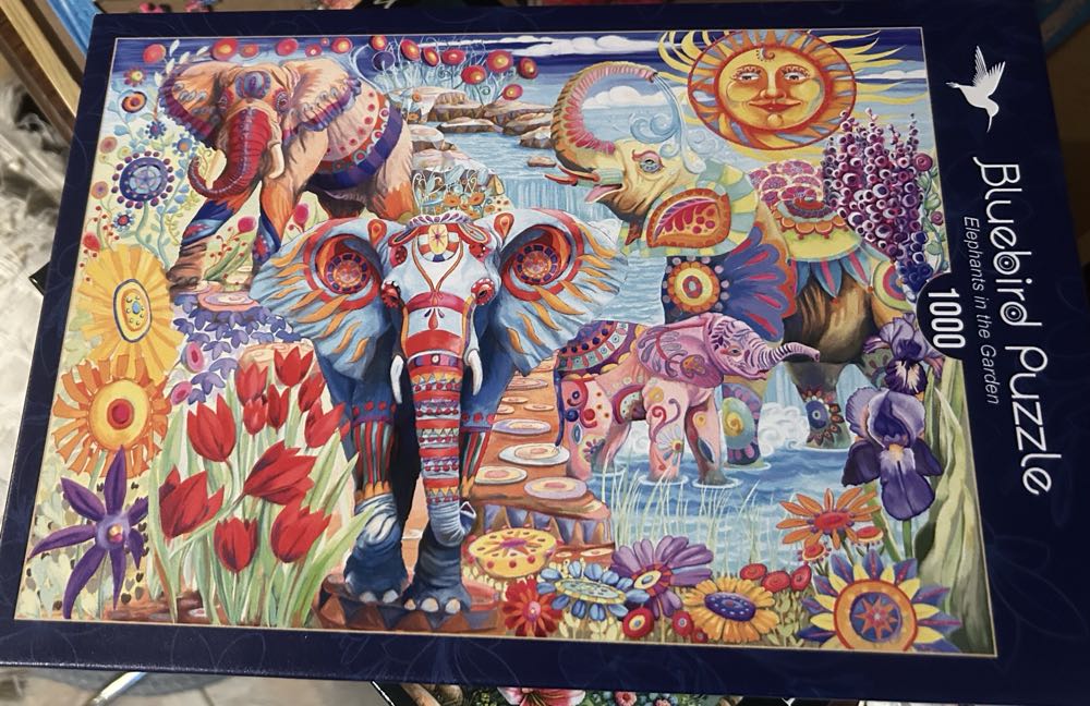 Elephants In The Garden LITA - Bluebird Puzzle puzzle collectible [Barcode 3663384903670] - Main Image 3