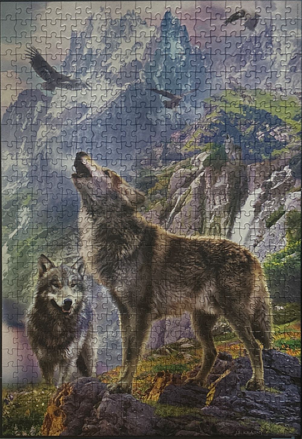 Wolves In The Rocks - Educa puzzle collectible [Barcode 8412668195486] - Main Image 2