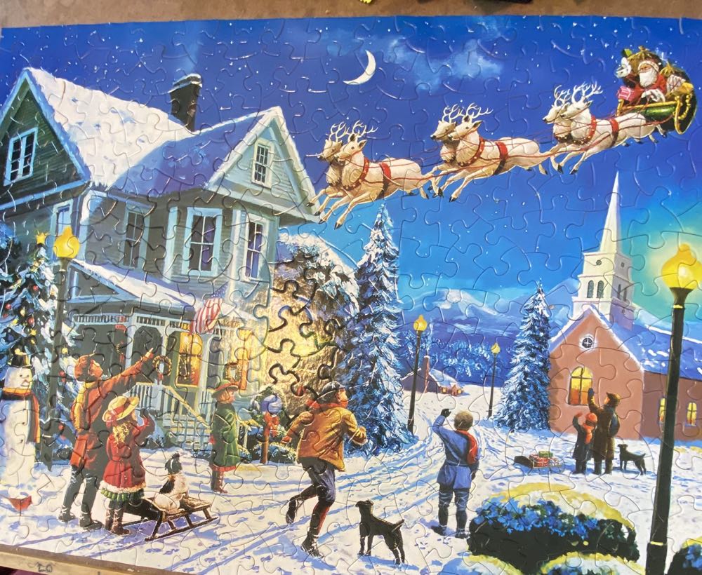 Santa’s Here Mary St John VC  - Bits & Pieces puzzle collectible [Barcode 192949069191] - Main Image 2