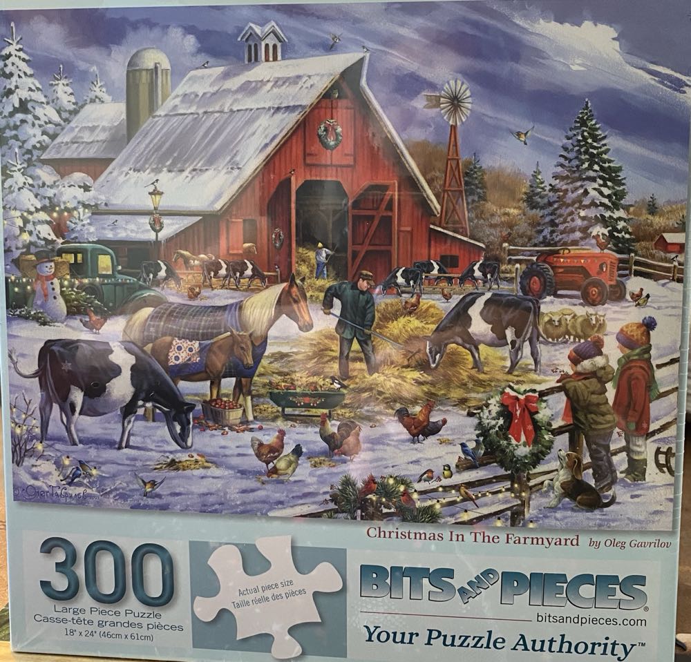 Christmas In The Farmyard - Bits & Pieces puzzle collectible [Barcode 192949067852] - Main Image 3