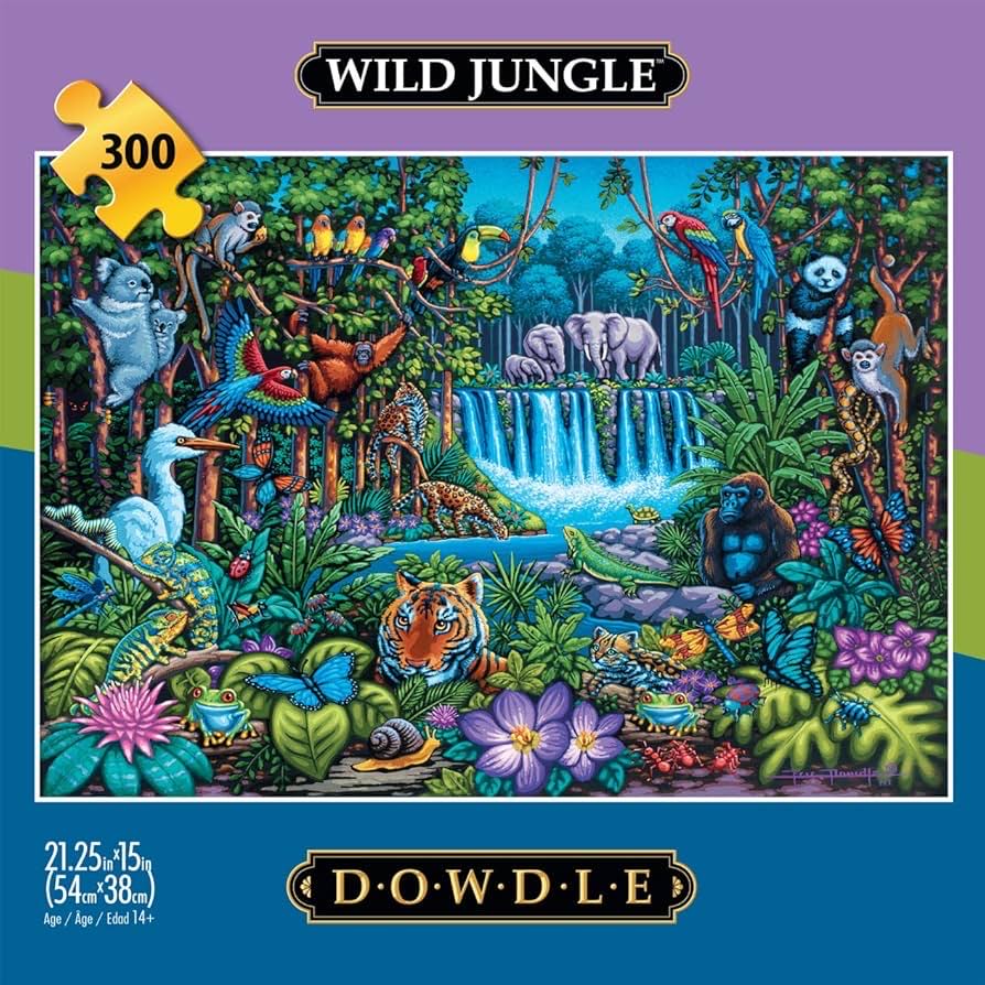 Wild Jungle*% - Dowdle puzzle collectible [Barcode 079346228041] - Main Image 2