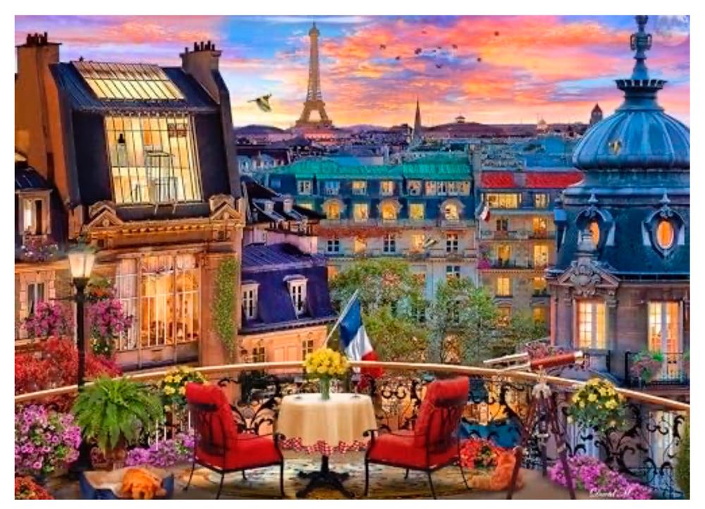 Paris Rooftop - Ceaco 🇺🇸 puzzle collectible [Barcode 021081311359] - Main Image 2