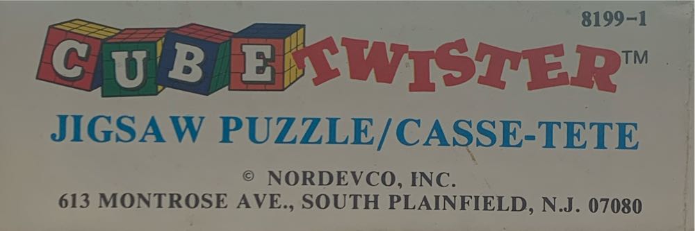 Hav•A•Cube Cube Twister 8199-1 - Nordevco 🇺🇸 puzzle collectible - Main Image 2