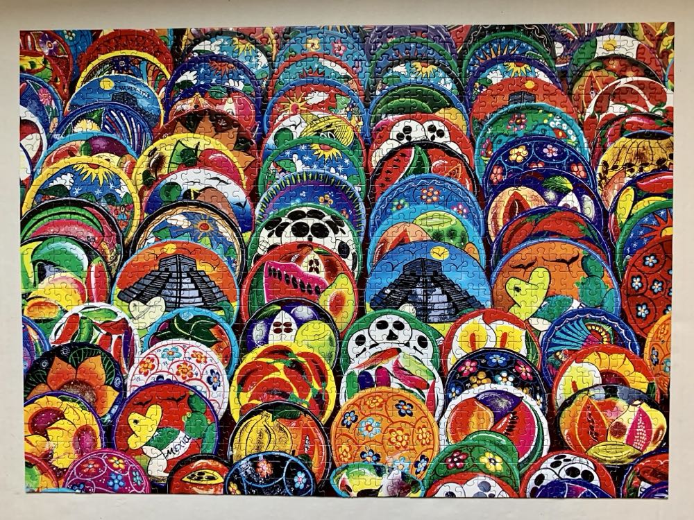 Mexican Ceramic Plates🧩 - Eurographics puzzle collectible - Main Image 2
