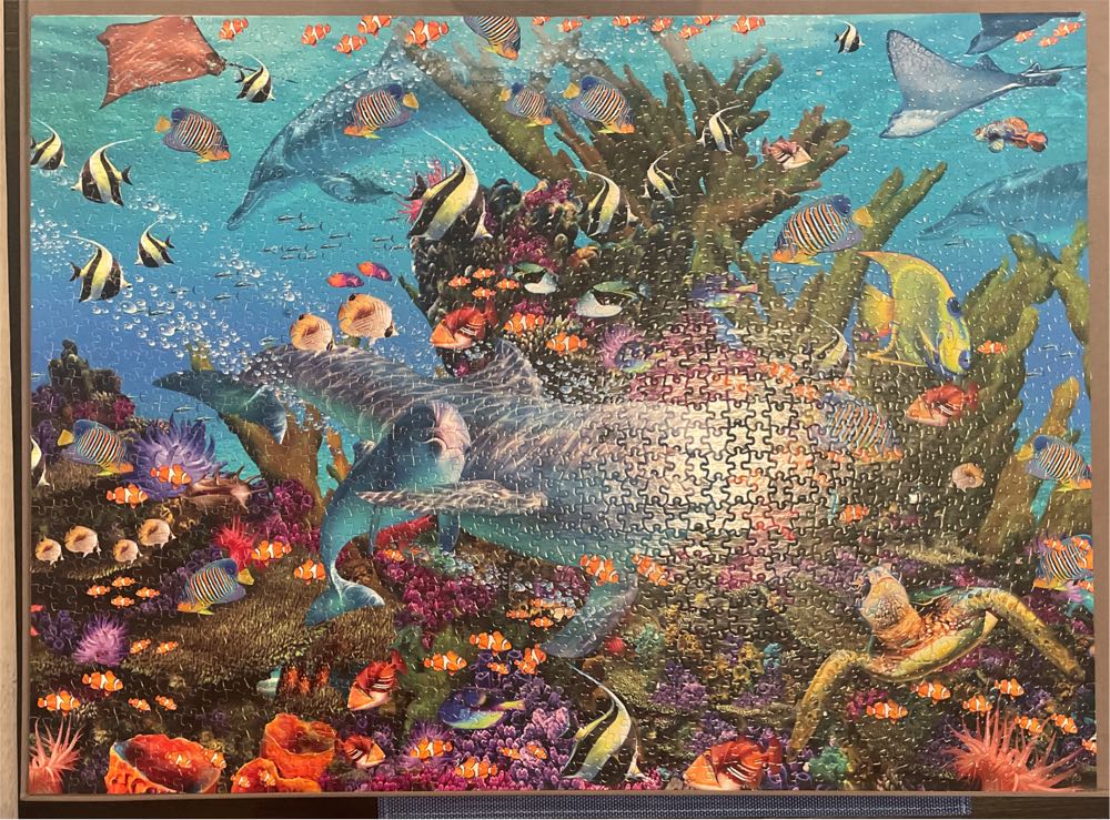 Dolphin Paradise - Ceaco puzzle collectible - Main Image 2